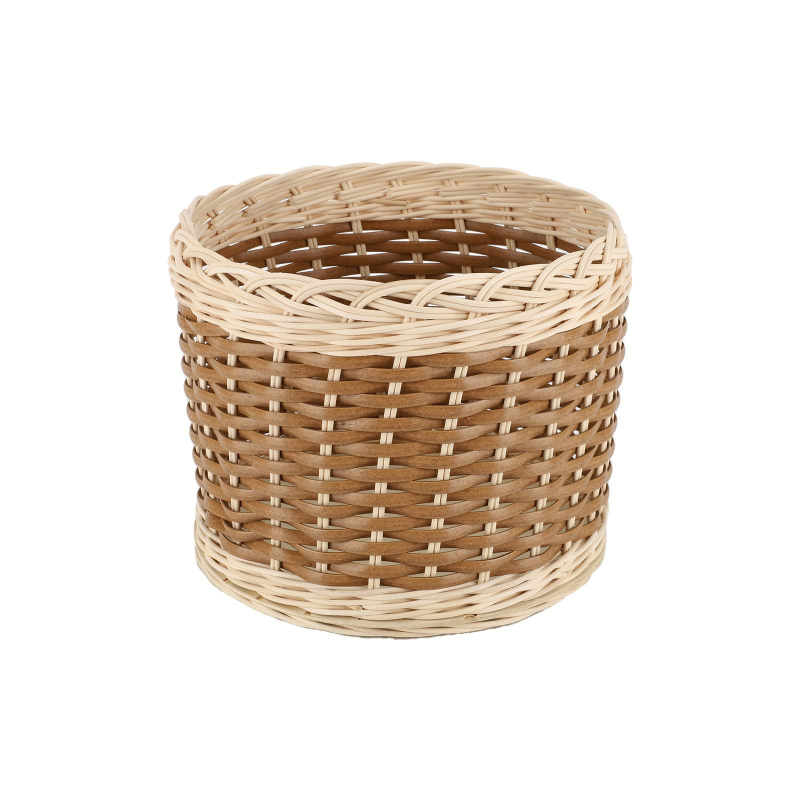 Κάδος αποθήκευσης από συνθετικό ράταν, χειροποίητος, χαριτωμένο στυλ κινουμένων σχεδίων, επιτραπέζιο πιάτο φρούτων και οργανωτής σνακ για το σαλόνι