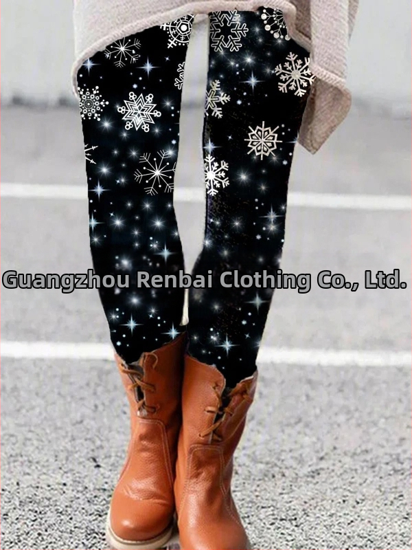 Boot-cut bikses ar apdruku, Milk Silk audums, slaids griezums, Rudens 2021