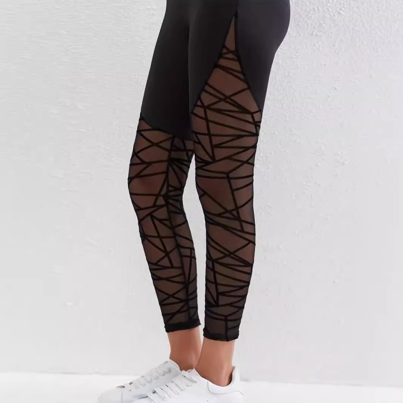 Joga legingi ar augstu jostu, īss garums, poliestera un spandeksa maisījums, šaurs piegriezums, vidējā biezums