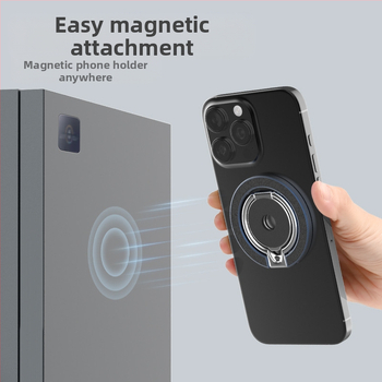 Στήριγμα τηλεφώνου MagSafe με διπλής όψης μαγνήτες, μεταλλική επιτραπέζια βάση, πολυλειτουργικός δακτύλιος