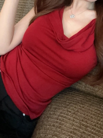 Γυναικείο τοπ χωρίς μανίκια με κουκούλα, εφαρμοστό, ελαστικό ύφασμα σπάντεξ, καλοκαίρι 2025