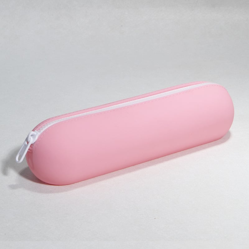 Geantă de depozitare din silicon cilindric, model X-01, multifuncțională pentru papetărie, cosmetică și alte articole