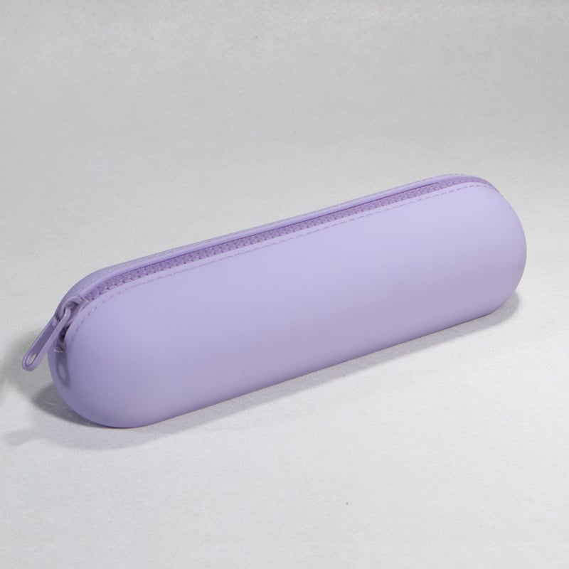 Geantă de depozitare din silicon cilindric, model X-01, multifuncțională pentru papetărie, cosmetică și alte articole