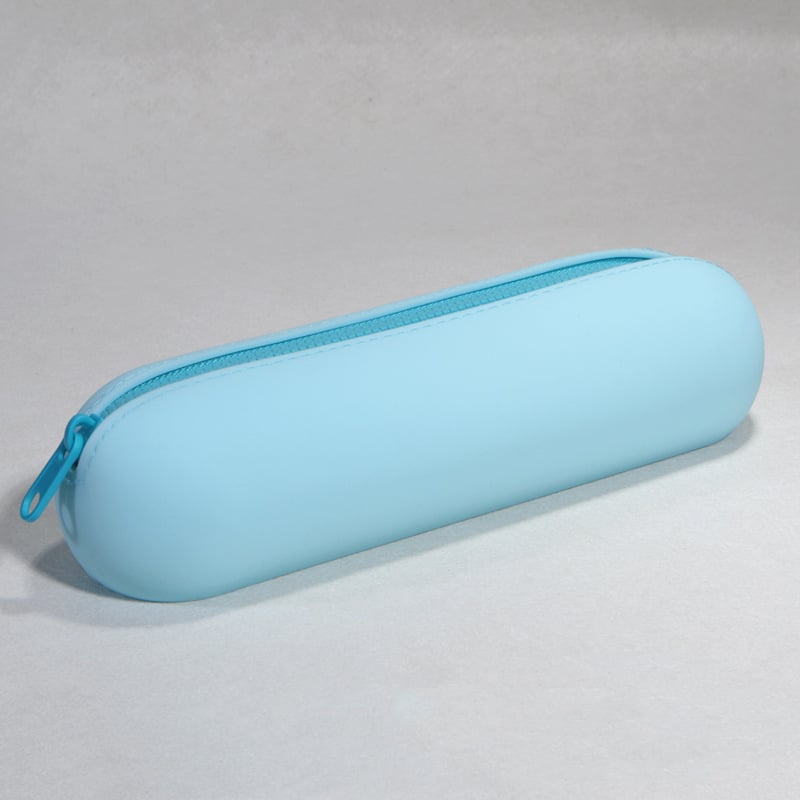 Geantă de depozitare din silicon cilindric, model X-01, multifuncțională pentru papetărie, cosmetică și alte articole