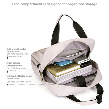 Τσάντα φορητού υπολογιστή από Oxford ύφασμα, αστικός μινιμαλισμός, χωρητικότητα κάτω από 20 λίτρα, κατάλληλη για ταξίδια αναψυχής