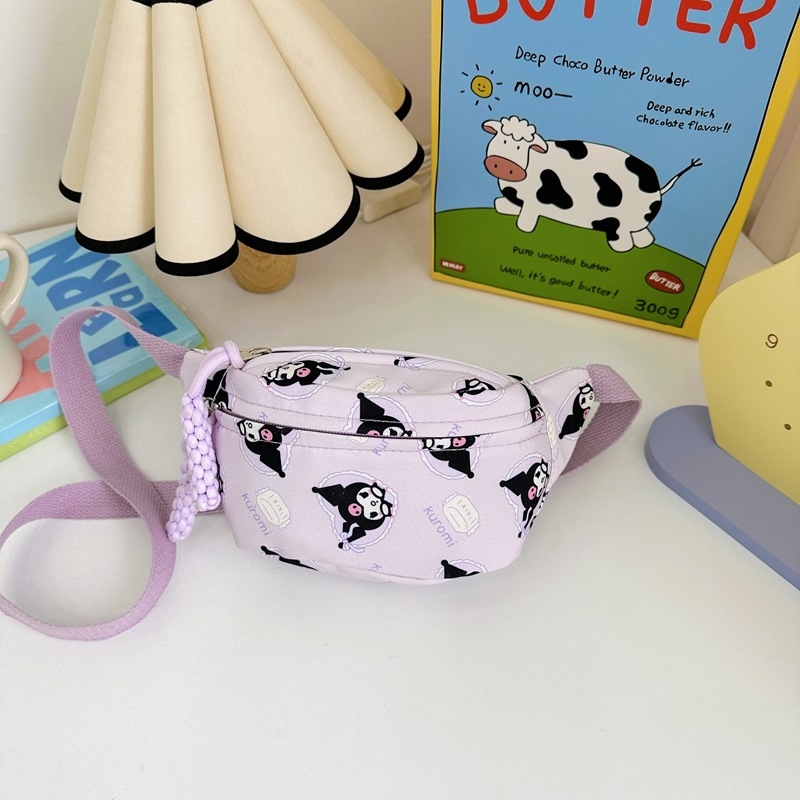 Bērnu crossbody soma ar animācijas rakstu, universāla, viegla neilona materiāla, neilona odere, dzīvnieku raksts