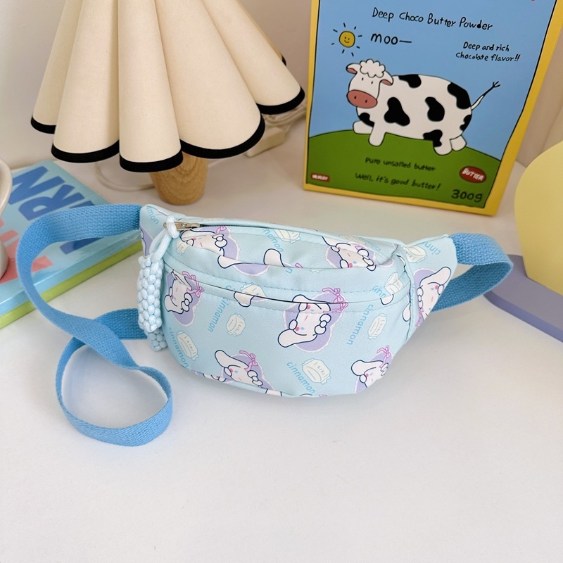 Bērnu crossbody soma ar animācijas rakstu, universāla, viegla neilona materiāla, neilona odere, dzīvnieku raksts