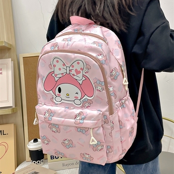 Σακίδιο σχολικό unisex από νάιλον, αδιάβροχο και επεκτεινόμενο, σχέδιο anime καρτούν, επένδυση πολυεστέρα, για μαθητές δημοτικού 3–6 τάξεις