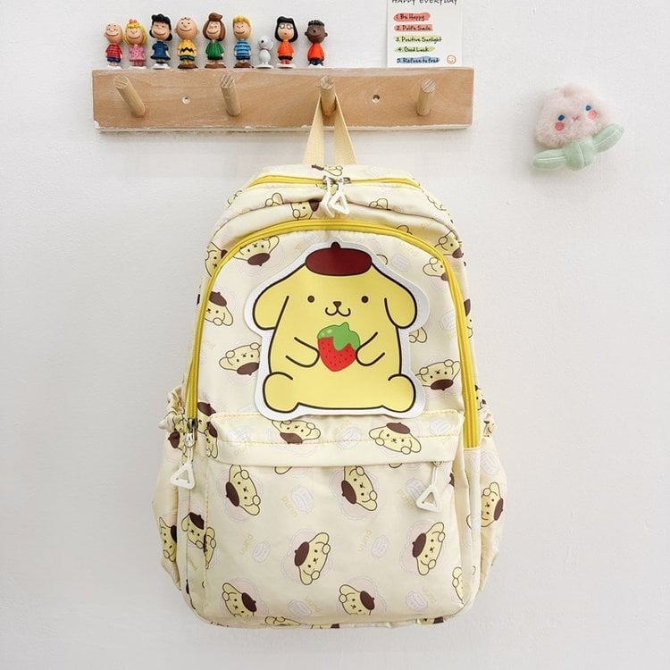 Σακίδιο σχολικό unisex από νάιλον, αδιάβροχο και επεκτεινόμενο, σχέδιο anime καρτούν, επένδυση πολυεστέρα, για μαθητές δημοτικού 3–6 τάξεις