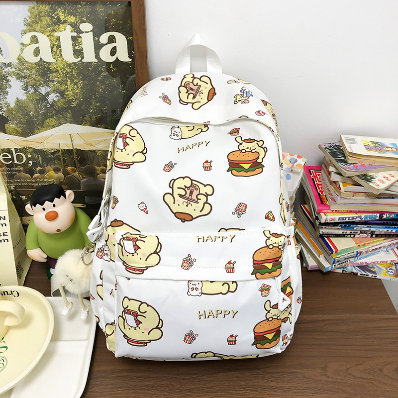 Unisex νάιλον σχολικό σακίδιο με μοτίβο ζώων (αδιάβροχο, ultra-light, συμβατό με 8-ιντσών φορητό, χωρητικότητα <20L, ιμάντες με αερόμαξιλάρια)