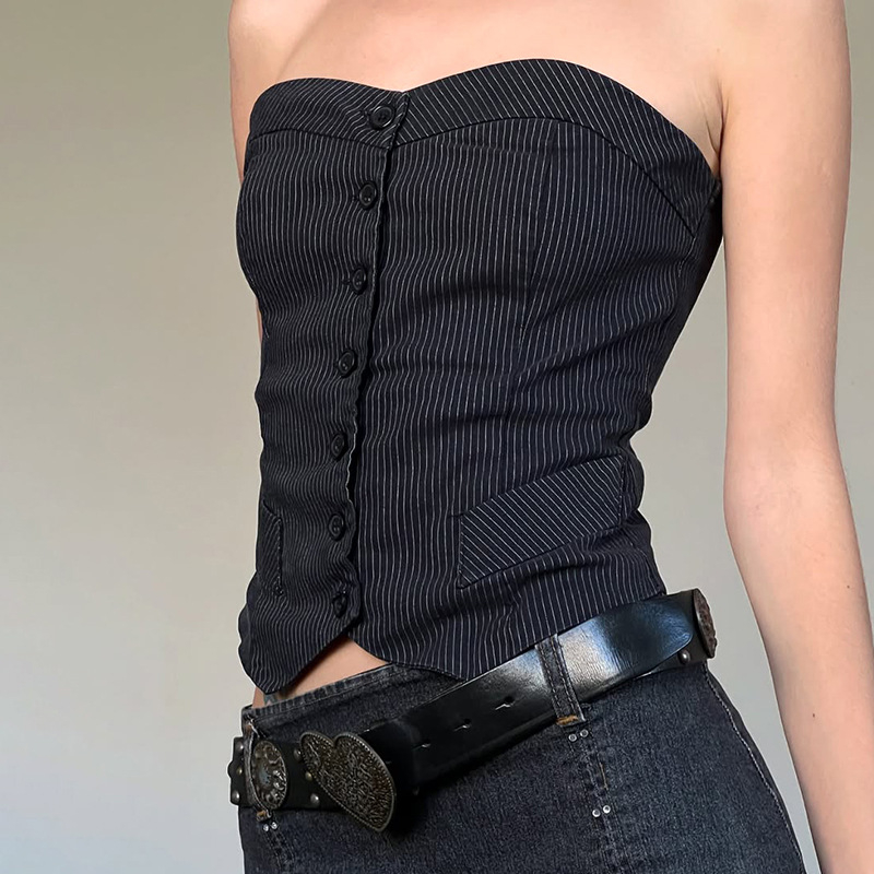 Strapless Tube Top, Slim fit, Polyester 95%+, Καλοκαίρι 2025