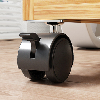 Под бюро шкаф за съхранение на чанти с подвижна количка, стоящ на пода, изкуствена дъска, стил семпъл и модерен