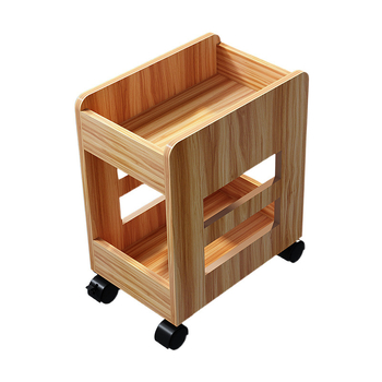 Под бюро шкаф за съхранение на чанти с подвижна количка, стоящ на пода, изкуствена дъска, стил семпъл и модерен