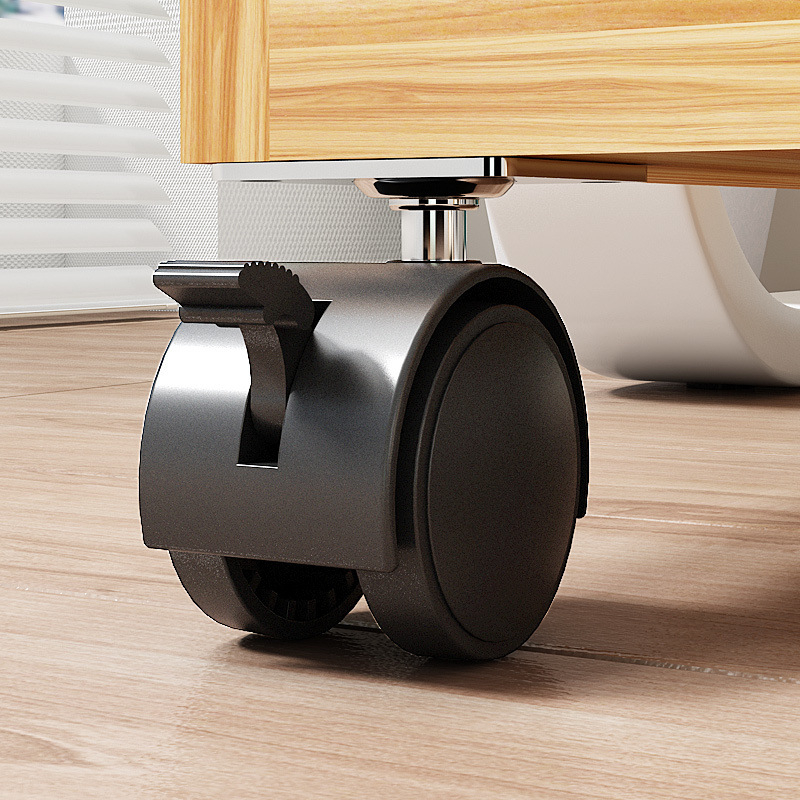 Под бюро шкаф за съхранение на чанти с подвижна количка, стоящ на пода, изкуствена дъска, стил семпъл и модерен