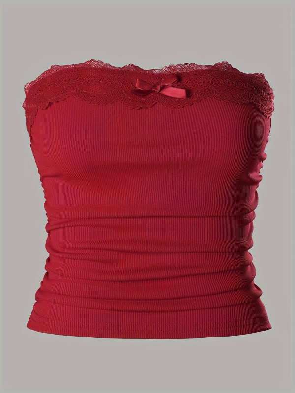 Σετ στράπλες τοπ σουτιέν 3 τεμαχίων με αποσπώμενες τιράντες, PVC ύφασμα, Α-σχήματος σχέδιο, Άνοιξη 2025