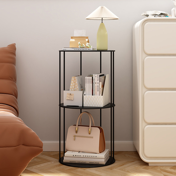 Нощно шкафче: метален, прост и модерен стил, модел 62, плот от каменна плоча