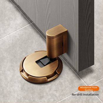 Αποσβεστήρας πόρτας με πρόσφυση στο δάπεδο, αυτόματο κλείσιμο/ασφάλιση, μοντέλο 87006, κράμα ψευδάργύρου, ηλεκτροπλατιωμένο φινίρισμα, εγκατάσταση σε δάπεδο, χειροκίνητος έλεγχος