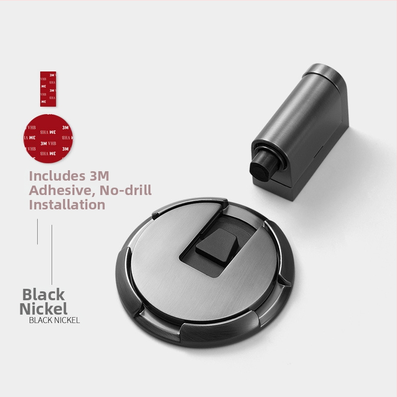 Αποσβεστήρας πόρτας με πρόσφυση στο δάπεδο, αυτόματο κλείσιμο/ασφάλιση, μοντέλο 87006, κράμα ψευδάργύρου, ηλεκτροπλατιωμένο φινίρισμα, εγκατάσταση σε δάπεδο, χειροκίνητος έλεγχος