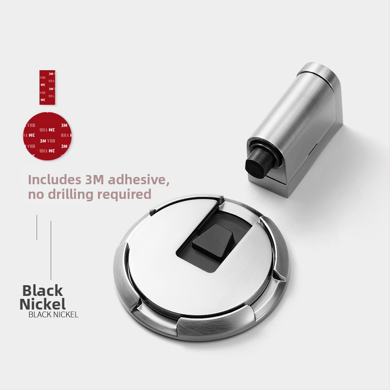 Αποσβεστήρας πόρτας με πρόσφυση στο δάπεδο, αυτόματο κλείσιμο/ασφάλιση, μοντέλο 87006, κράμα ψευδάργύρου, ηλεκτροπλατιωμένο φινίρισμα, εγκατάσταση σε δάπεδο, χειροκίνητος έλεγχος