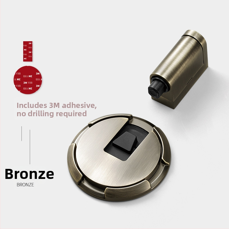 Αποσβεστήρας πόρτας με πρόσφυση στο δάπεδο, αυτόματο κλείσιμο/ασφάλιση, μοντέλο 87006, κράμα ψευδάργύρου, ηλεκτροπλατιωμένο φινίρισμα, εγκατάσταση σε δάπεδο, χειροκίνητος έλεγχος