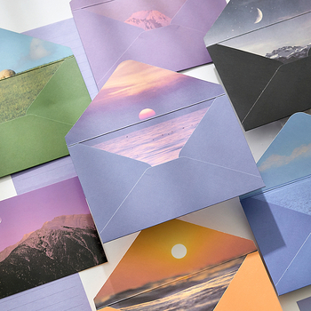 Σετ επιστολόχαρτων και φακέλων — φάκελοι κινεζικού στυλ, Blue Book Stationery, μοντέλο yhp261