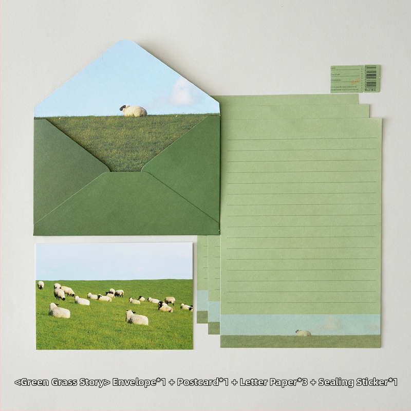 Σετ επιστολόχαρτων και φακέλων — φάκελοι κινεζικού στυλ, Blue Book Stationery, μοντέλο yhp261