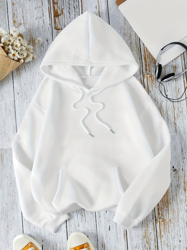 Hoodie s geometrijskim uzorkom, slobodan kroj, dugi rukavi, okrugli izrez, poliester 90–95%