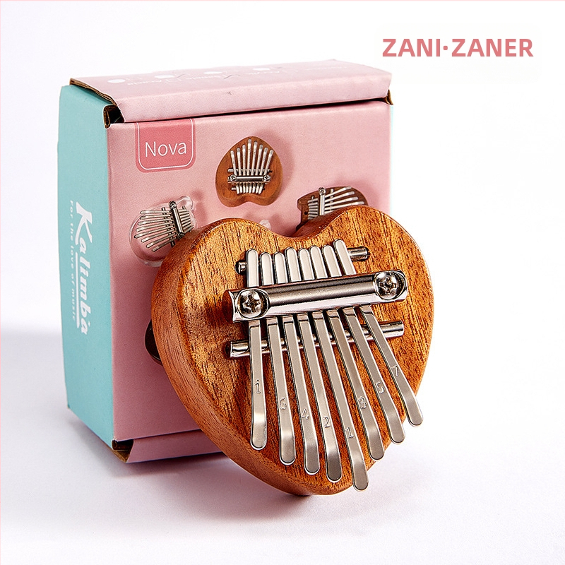 8‑тонна калимба, преносим мини инструмент за палци, модел Малък, 1 пакет