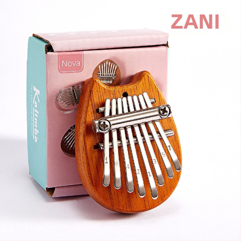 8‑тонна калимба, преносим мини инструмент за палци, модел Малък, 1 пакет