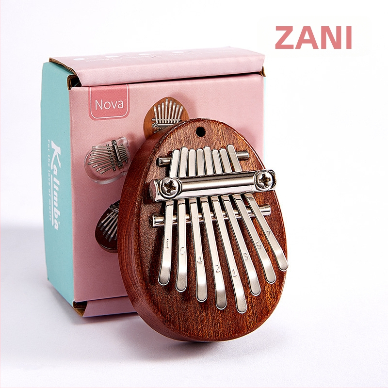 8‑тонна калимба, преносим мини инструмент за палци, модел Малък, 1 пакет