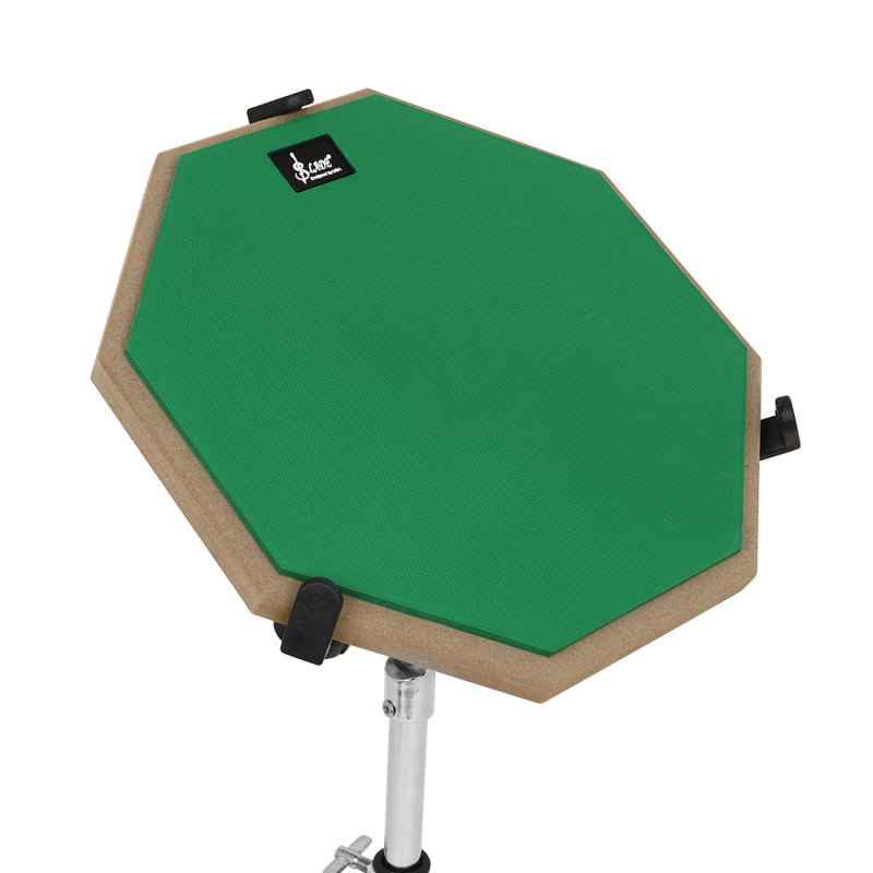 Pad εξάσκησης για τύμπανα MD197 από SLADE — σιωπηρή επιφάνεια από καουτσούκ με πυρήνα από ξύλο, μόνωση ήχου, αντιολισθητικό στρώμα