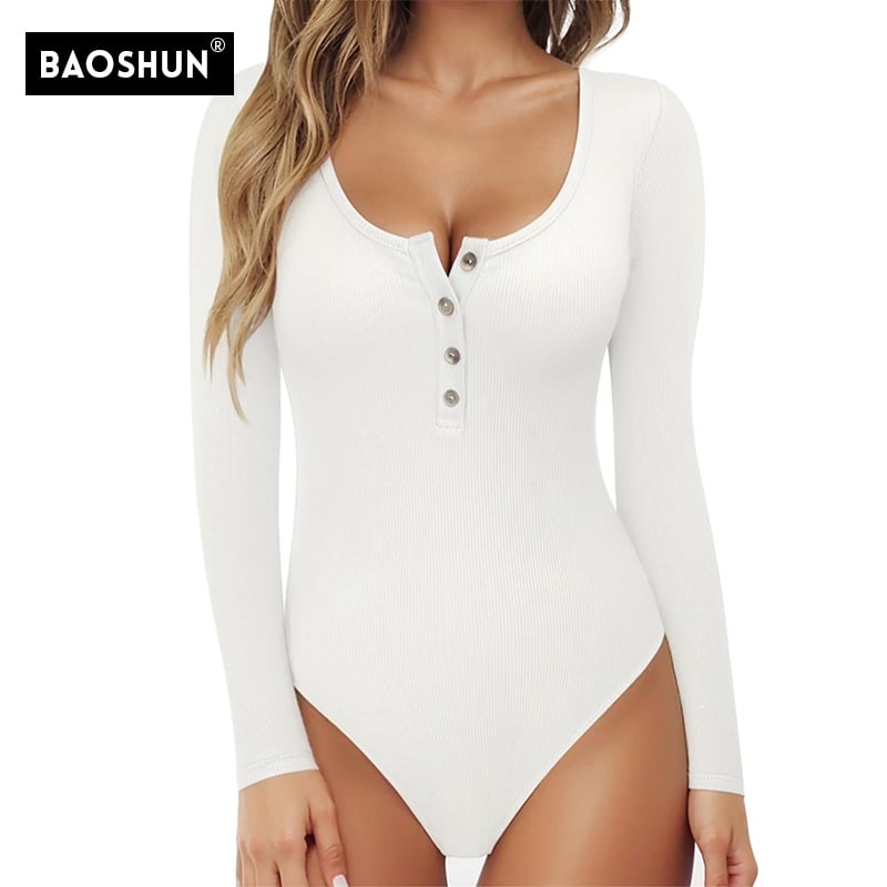 Ολόσωμο ρούχο γιόγκα εγκυμοσύνης με υποστήριξη κοιλιάς — χωρίς ραφές, μακριά μανίκια, με κουμπιά, ύφασμα νάιλον-σπάντεξ