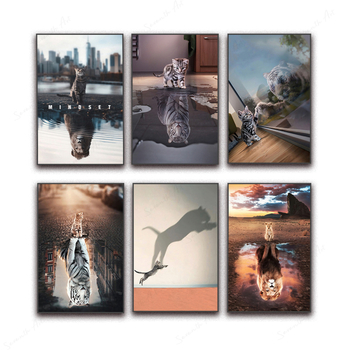 Декоративна платнена картина, модерен стил, без рамка, едно парче; буквен дизайн, подходяща за дневна.