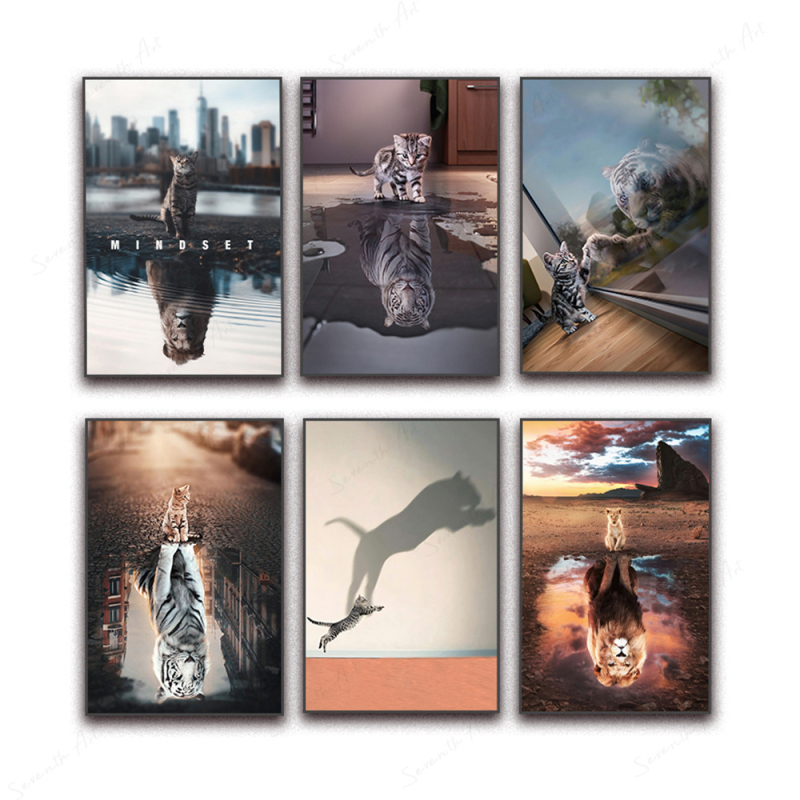 Декоративна платнена картина, модерен стил, без рамка, едно парче; буквен дизайн, подходяща за дневна.