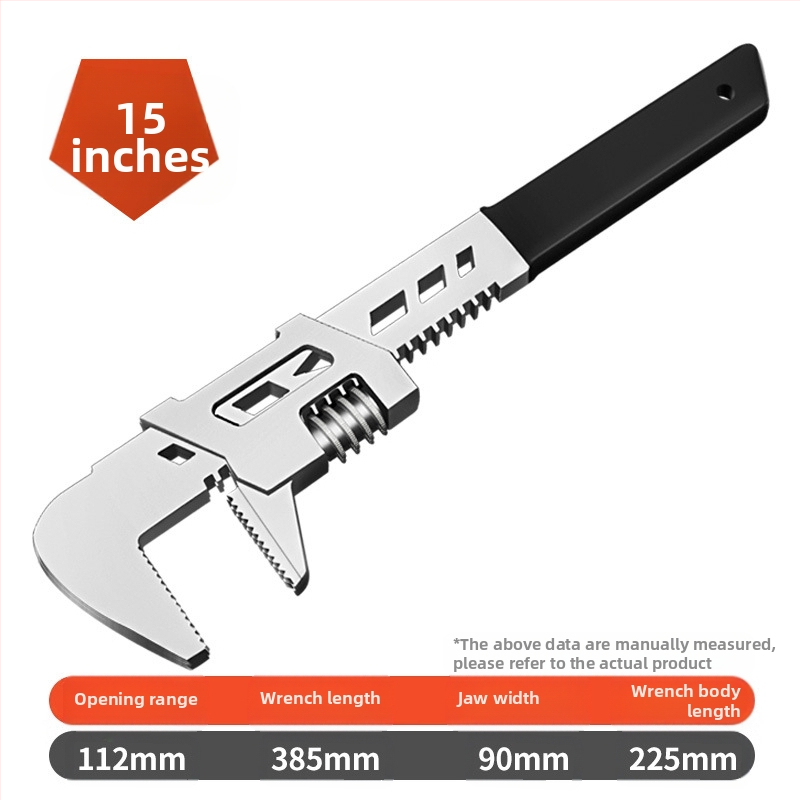 Клещи за тръби за баня с правоъгълен ъгъл и регулируеми, с голямо отваряне, хром-ванадиева стомана