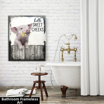 Канва картина с животински мотив, безрамково окачване, водоустойчива и устойчива на драскотини и разкъсване.