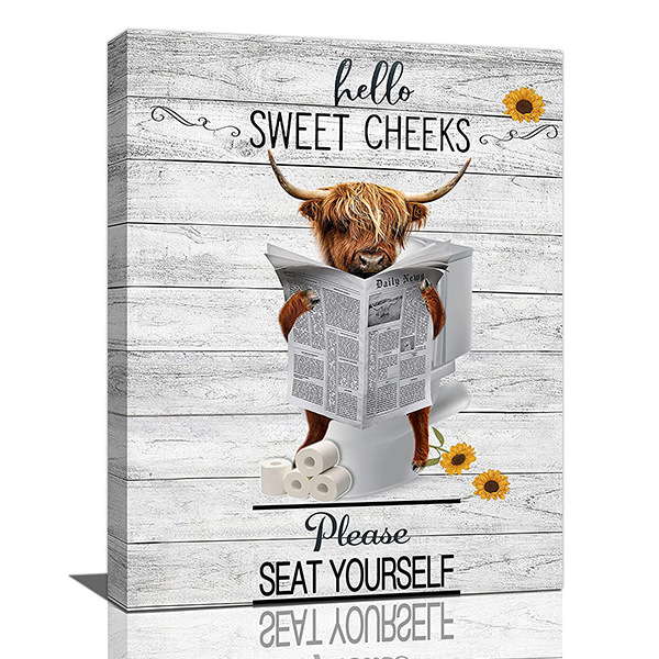 Канва картина с животински мотив, безрамково окачване, водоустойчива и устойчива на драскотини и разкъсване.