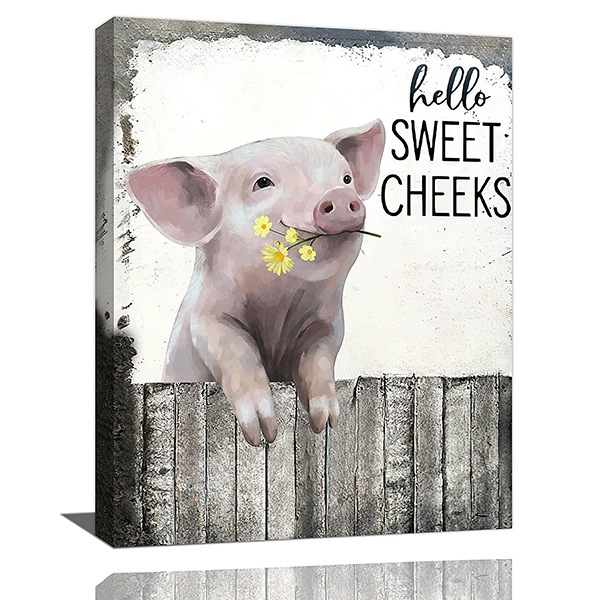 Канва картина с животински мотив, безрамково окачване, водоустойчива и устойчива на драскотини и разкъсване.