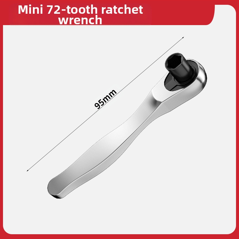 Fengwick Комплект шестогранни сокетни глави за винтоверт с рачна глава – хром-ванадий стомана, полирано покритие, включва мини рачна глава