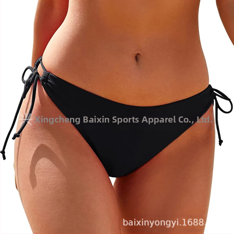 Γυναικείο σλιπ μπικίνι με κορδόνια στις δύο πλευρές - 80% νάιλον ύφασμα, νάιλον επένδυση, κατάλληλο για κολύμβηση