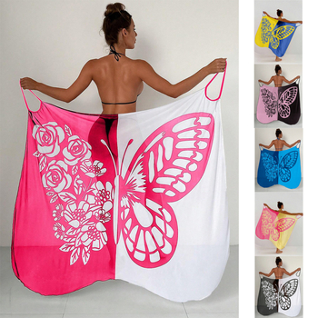 Μαγιό με Εκτύπωση με Δίκτυ από Γάζα για Παραλία, Φούστα από Γάζα, Προστασία από τον Ήλιο, χωρίς Ενίσχυση ή Επένδυση Στήθου, Εξωτερικό: 82% Πολυεστέρας, Επένδυση: 20% Σπάντεξ, Βάρος 200 g