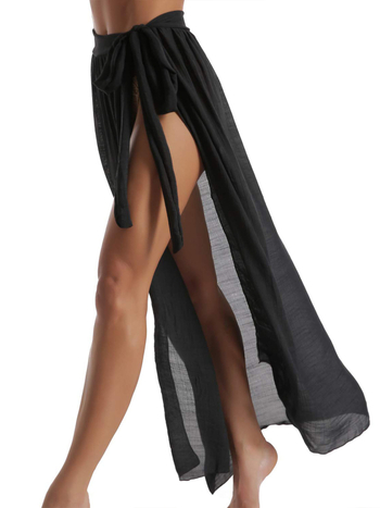 Γυναικείο φόρεμα χωρίς μανίκια, με εξώφυλλο στη μέση, μακρύ παραθαλάσσιο φόρεμα σε μονοχρωμία, ύφασμα Tencel Bamboo, 65% βαμβάκι, 160 g/m²