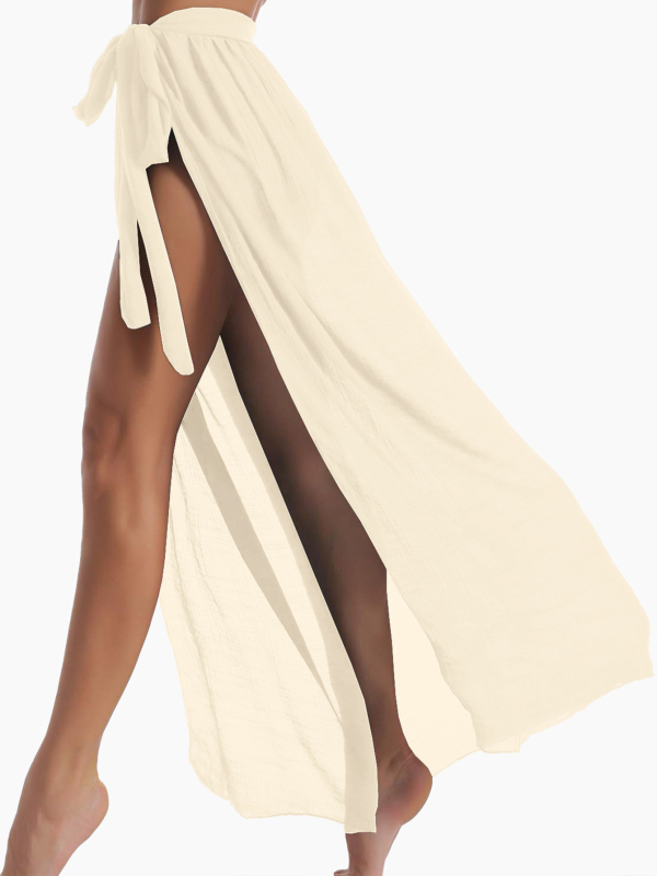 Γυναικείο φόρεμα χωρίς μανίκια, με εξώφυλλο στη μέση, μακρύ παραθαλάσσιο φόρεμα σε μονοχρωμία, ύφασμα Tencel Bamboo, 65% βαμβάκι, 160 g/m²