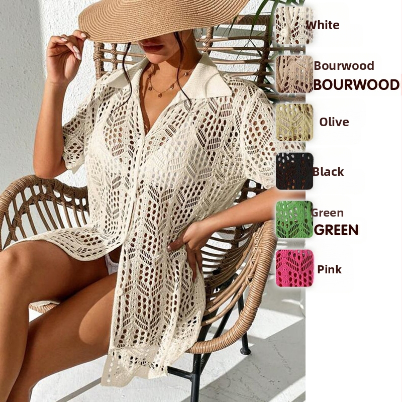 Γυναικείο παραλιακό καμβάς για μπικίνι - πλεκτό, UV προστασία, 210 g πολυεστέρας, επένδυση πολυεστέρα 80%, κατάλληλο για κολύμβηση