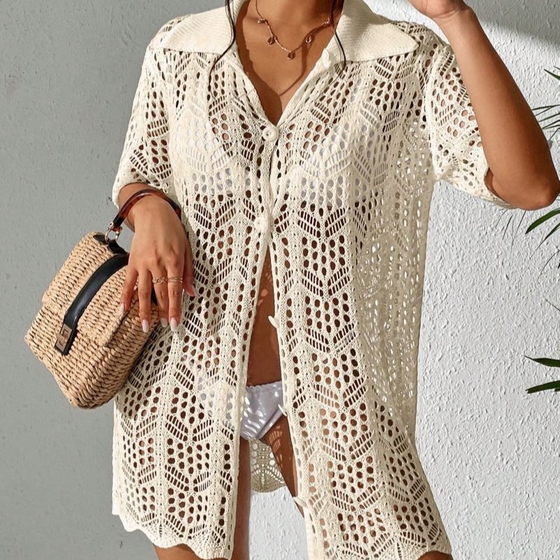 Γυναικείο παραλιακό καμβάς για μπικίνι - πλεκτό, UV προστασία, 210 g πολυεστέρας, επένδυση πολυεστέρα 80%, κατάλληλο για κολύμβηση