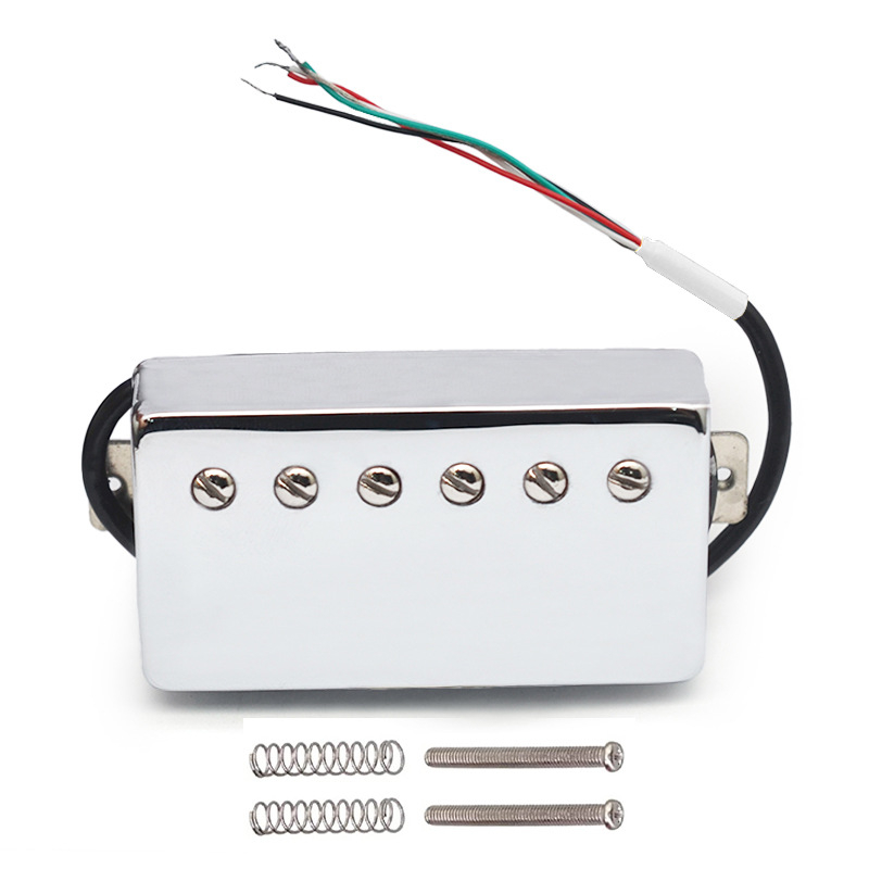 Pickup pentru chitară electrică cu bobinaj dublu, magnet Alnico 2, carcasă din cupru, placă de bază din cupru, model LPA2-CR 4C, greutate 150 g