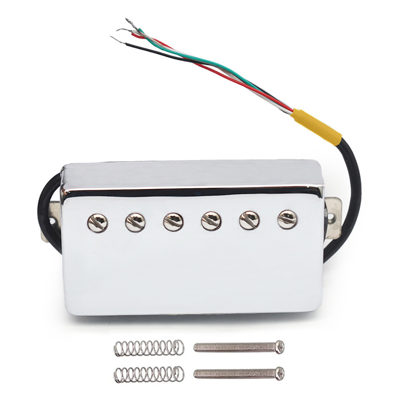 Pickup pentru chitară electrică cu bobinaj dublu, magnet Alnico 2, carcasă din cupru, placă de bază din cupru, model LPA2-CR 4C, greutate 150 g