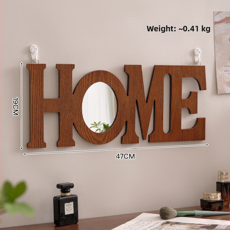 Дървено настолно огледало за грим, китайски стил, борово дърво, подходящо за домашна употреба