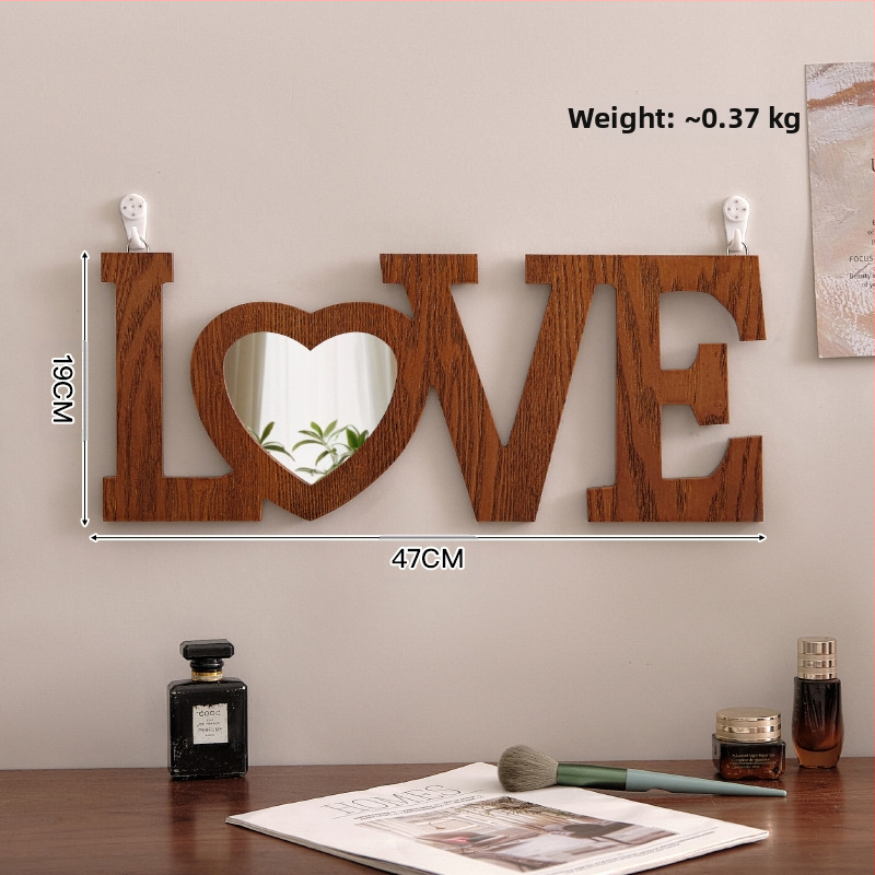 Дървено настолно огледало за грим, китайски стил, борово дърво, подходящо за домашна употреба