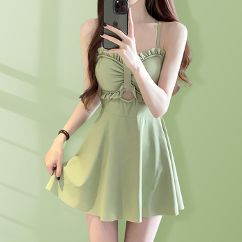 Γυναικείο ολόσωμο μαγιό με υψηλή μέση, χωρίς μανίκια, με επένδυση στήθους χωρίς ενίσχυση, ύφασμα Milk Silk (100% Πολυεστέρας)